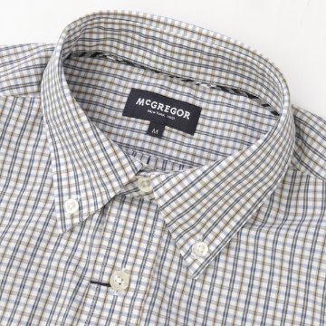 McGREGOR マクレガー EASY CARE　イージーケア ボタンダウンシャツ 111176101 シャツ メンズ 紳士 春服 ストライプ柄の画像