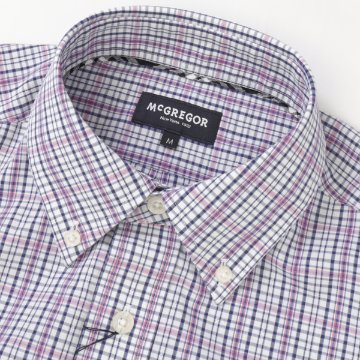 McGREGOR マクレガー EASY CARE　イージーケア ボタンダウンシャツ 111176101 シャツ メンズ 紳士 春服 ストライプ柄の画像
