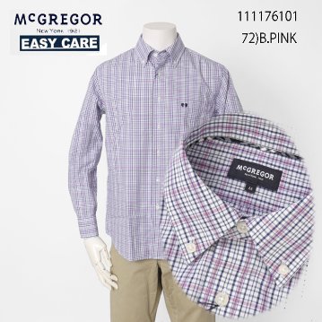 McGREGOR マクレガー EASY CARE　イージーケア ボタンダウンシャツ 111176101 シャツ メンズ 紳士 春服 ストライプ柄の画像