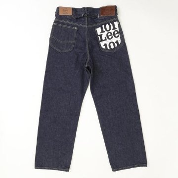 Lee 101 Anniversary Cowboy 101B LM1023 -100)Indigo blue Selvedge　Denim セルヴィチデニム　カーボーイパンツ　ボタンフライの画像