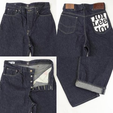 Lee 101 Anniversary Cowboy 101B LM1023 -100)Indigo blue Selvedge　Denim セルヴィチデニム　カーボーイパンツ　ボタンフライの画像