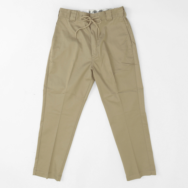 Dickies ディッキーズ DB2019 TUCK FRONT WORK PANT RELAXED FIT TCストレッチ ウエストイージー クロップド パンツの画像
