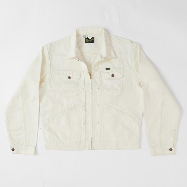 ラングラー Ｗrangler WM4024 318)ホワイト ジップフル オープン ジャケット レギュラーフィット Gジャン デニムジャケット の画像