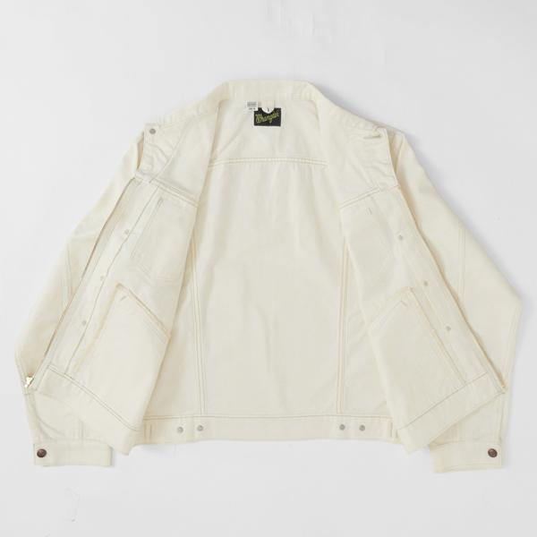 ラングラー Ｗrangler WM4024 318)ホワイト ジップフル オープン ジャケット レギュラーフィット Gジャン デニムジャケット の画像