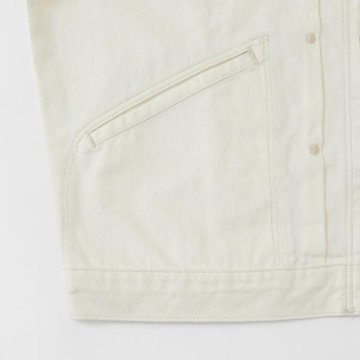 ラングラー Ｗrangler WM4024 318)ホワイト ジップフル オープン ジャケット レギュラーフィット Gジャン デニムジャケット の画像