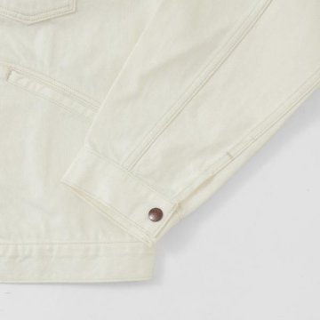 ラングラー Ｗrangler WM4024 318)ホワイト ジップフル オープン ジャケット レギュラーフィット Gジャン デニムジャケット の画像