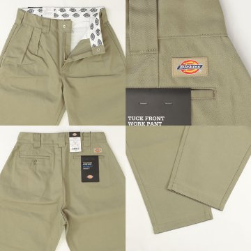 Dickies ディッキーズ DB2018 2タック ワークパンツ メンズ パンツ ストリートスタイル ゆったり 太め ワイドの画像