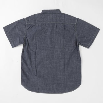edwin エドウィン ET2156 ワークデニムシャツ メンズ トップス 半袖 シャツ アメカジ の画像
