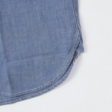 edwin エドウィン ET2156 ワークデニムシャツ メンズ トップス 半袖 シャツ アメカジ の画像