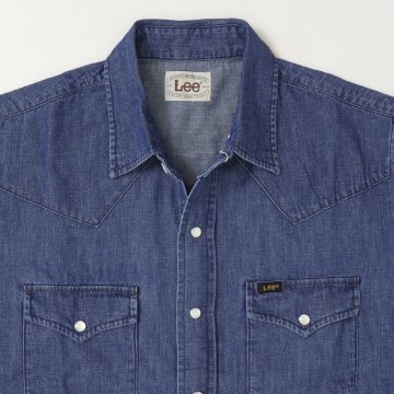 Lee リー LM7234 デニムウエスタンシャツ トップス メンズ 長袖 の画像