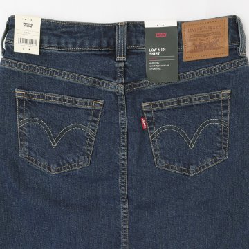 LADY LEVI'S 003Z6-0000 LOW MIDI SKIRT  レディース スカート の画像