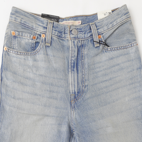 Lady Levi's A6081-0069 RIBCAGE WIDE LEG レディース リーバイス ジーパン ジーンズ ワイド パンツの画像