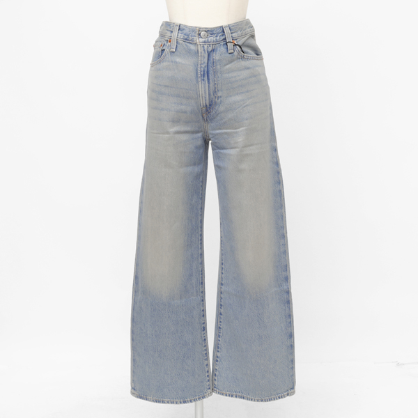 Lady Levi's A6081-0069 RIBCAGE WIDE LEG レディース リーバイス ジーパン ジーンズ ワイド パンツの画像