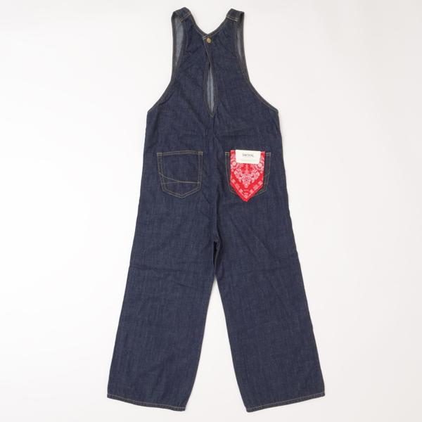 Something サムシング オールインワン SN899  2600）One wash　S,M ワイド デニム パンツ レディースの画像