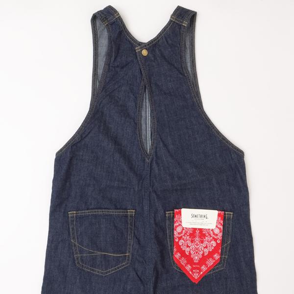 Something サムシング オールインワン SN899  2600）One wash　S,M ワイド デニム パンツ レディースの画像