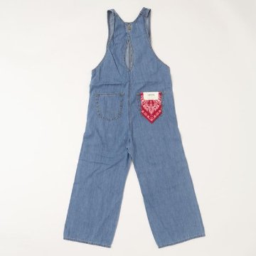 Something サムシング オールインワン SN899  2600）One wash　S,M ワイド デニム パンツ レディースの画像