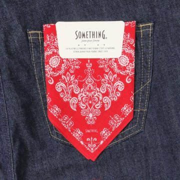 Something サムシング オールインワン SN899  2600）One wash　S,M ワイド デニム パンツ レディースの画像