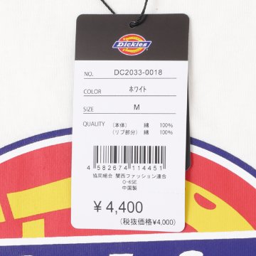 Dickies ディッキーズ DC2033 ロゴ プリント 半袖Tシャツ メンズ トップス 綿100％の画像
