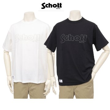 Schott ショット 782-5934003  ベーシック ロゴ 半袖 Tシャツ メンズ トップス の画像