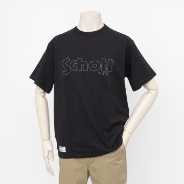 Schott ショット 782-5934003  ベーシック ロゴ 半袖 Tシャツ メンズ トップス の画像