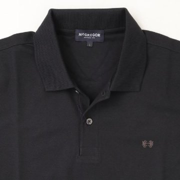 McGREGOR 111626001 無地鹿の子ポロシャツ　刺繍ドラゴン仕様 　半袖ポロシャツ　日本製　FOSCO　Japan Qualityの画像