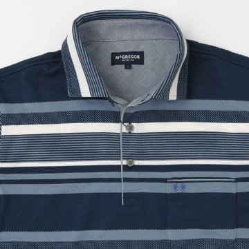 McGREGOR マックレガー メンズ 111626102 ポロシャツ 半袖シャツ 紳士 トップス ドラゴン刺繍 の画像