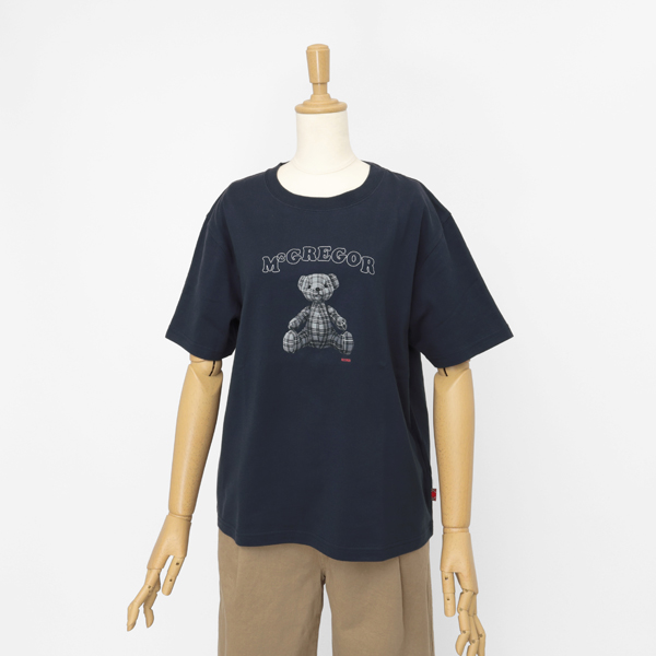 McGREGOR WOMENS 311725701 マクレガー レディース 半袖 夏 カジュアル Tシャツ マックベア プリントTの画像