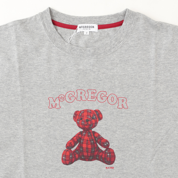 McGREGOR WOMENS 311725701 マクレガー レディース 半袖 夏 カジュアル Tシャツ マックベア プリントTの画像