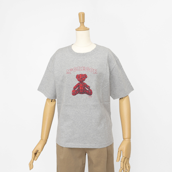 McGREGOR WOMENS 311725701 マクレガー レディース 半袖 夏 カジュアル Tシャツ マックベア プリントTの画像