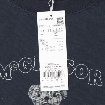 McGREGOR WOMENS 311725701 マクレガー レディース 半袖 夏 カジュアル Tシャツ マックベア プリントTの画像
