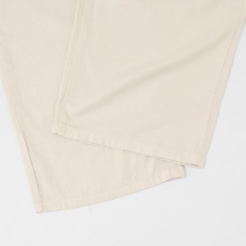 something サムシング SN765S ベルト付 タック ワイド レディース パンツ wide tuck きれいめ 股下短め 足元スッキリの画像