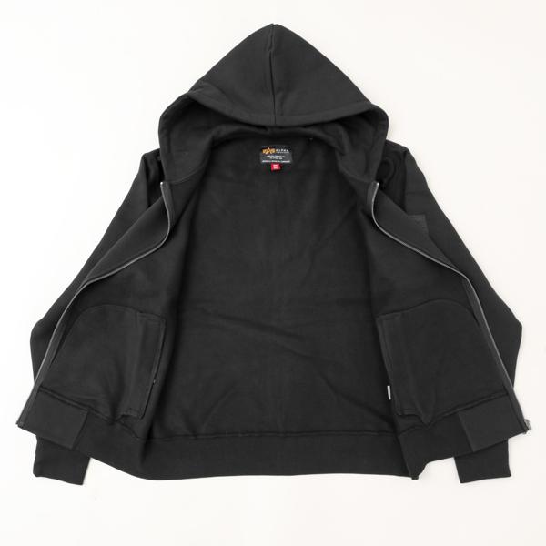 アルファ Alpha Industries 797-6131001 UTILITTY　POCKET FULL ZIP　PARKER　フルジップパーカー　裏起毛の画像