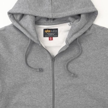 アルファ Alpha Industries 797-6131001 UTILITTY　POCKET FULL ZIP　PARKER　フルジップパーカー　裏起毛の画像