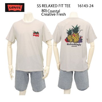 Levis リーバイス 16143-2480 メンズ レディース リラックスフィット グラフィック Tシャツ 半袖 コットン素材 プリントT ボクシーフィット の画像