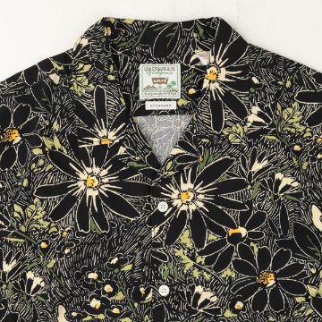  Levis リーバイス 005H5-00 The Sunset No Pocket Camp Shirt  06）Hatch Floral  サンセットキャンプシャツ　アロハシャツ　半袖シャツの画像