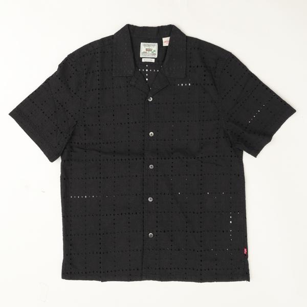  Levis リーバイス 005H5-00 The Sunset No Pocket Camp Shirt  02)JET B;LACK サンセットキャンプシャツ　アロハシャツ　半袖シャツの画像