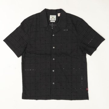  Levis リーバイス 005H5-00 The Sunset No Pocket Camp Shirt  02)JET B;LACK サンセットキャンプシャツ　アロハシャツ　半袖シャツの画像