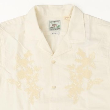  Levis リーバイス 005H5-00 The Sunset No Pocket Camp Shirt  03)oatmeal サンセットキャンプシャツ　アロハシャツ　半袖シャツの画像