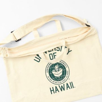 CALIFORNIA HAVA A NICE TIME_ HWAG-014 IVORY HAWAII ２WAY SHOUDER BAG キャンバスバッグ ショルダーバック　トートバッグ　の画像