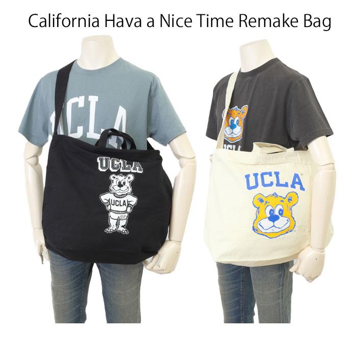 CALIFORNIA HAVA A NICE TIME UCAG-100/101 UCLA ２WAY SHOUDER BAG キャンバスバッグ ショルダーバック　トートバッグ　の画像