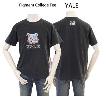 CALIFORNIA HAVA A NICE TIME YALE イエール大学 ピグメント加工 Tシャツ 6.6oz ヘヴィーウェイト カレッジ マスコットTeeの画像