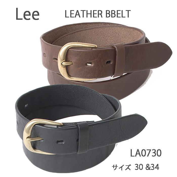Lee Leather Belt LA0730 牛革 レザーベルト　30.34インチ　リーベルトの画像