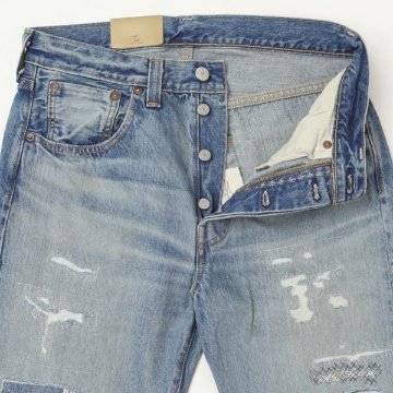 LEVI'S リーバイス ヴィンテージ 1947年モデル 47501-02 日本製 セルビッジ 47501-0231 クラッシュリペアード 31) BONNER COUNT　501XX 大戦後モデル の画像
