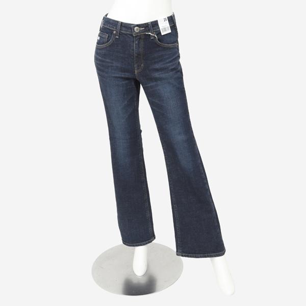 SOMETHING サムシング フレアパンツ ジーンズ デニム SKY31 脚長効果 ストレッチ フレア LISA レディース 926)ダークユーズドの画像