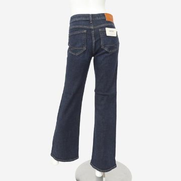 SOMETHING サムシング フレアパンツ ジーンズ デニム SKY31 脚長効果 ストレッチ フレア LISA レディース 926)ダークユーズドの画像