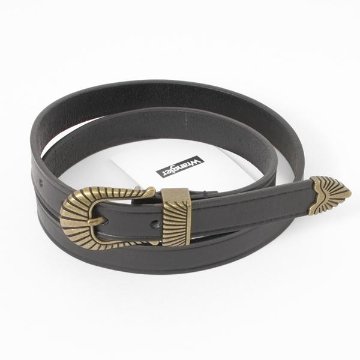 wrangler ラングラーNARROW　BELT WA1012 175)Black  32incjh(76～86cm）ワンサイズ 細め　日本製の画像