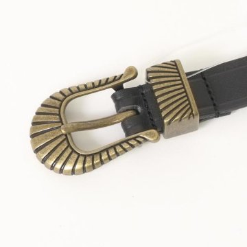 wrangler ラングラーNARROW　BELT WA1012 175)Black  32incjh(76～86cm）ワンサイズ 細め　日本製の画像