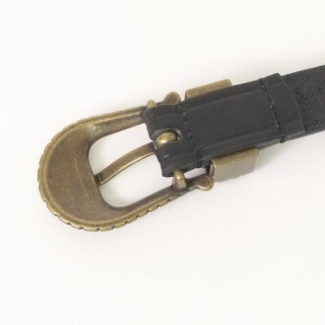 wrangler ラングラーNARROW　BELT WA1012 175)Black  32incjh(76～86cm）ワンサイズ 細め　日本製の画像