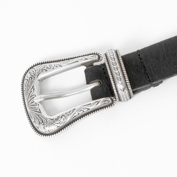 wrangler ラングラーHair On Hide Belt WA1019  ヘアーオンハイドベルト 32incjh(76～86cm）ワンサイズ 日本製の画像