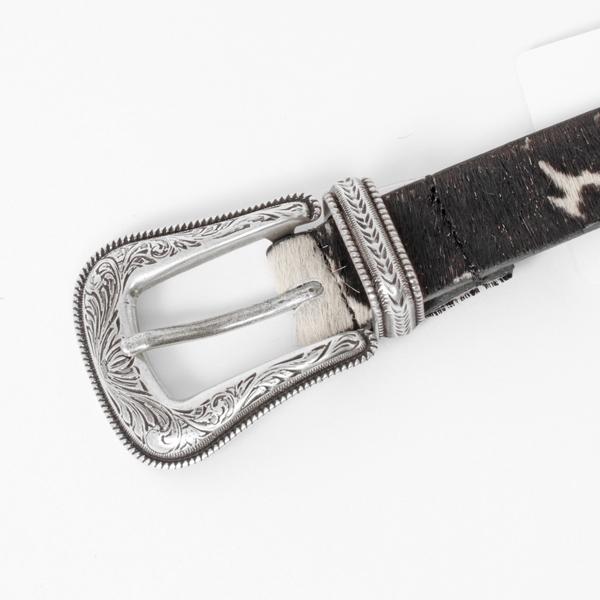 wrangler ラングラーHair On Hide Belt WA1019  ヘアーオンハイドベルト 32incjh(76～86cm）ワンサイズ 日本製の画像